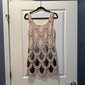 Beaded Mini Dress